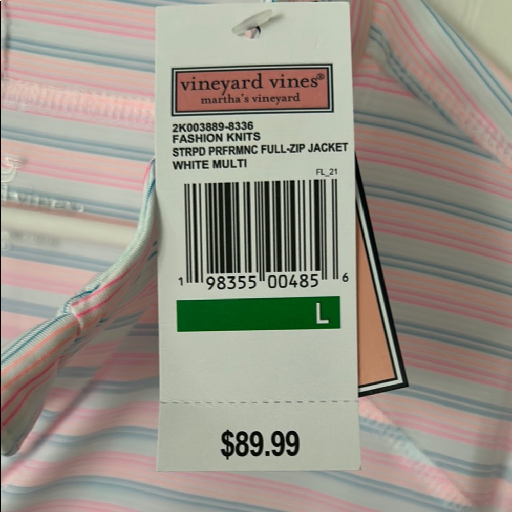 NWT Vineyard Vines Outlet Performance Full-Zip Jacket L - Picture 3 of 6